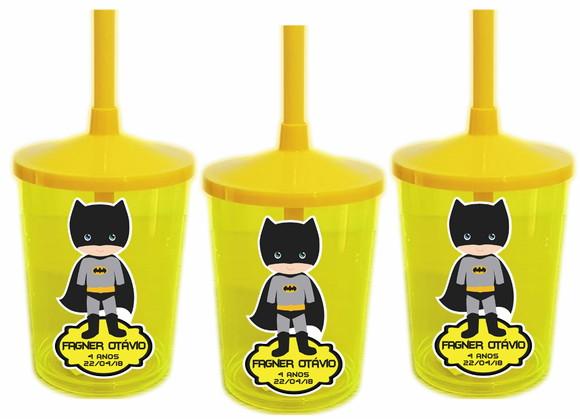 Copo com Canudo Shake Batman