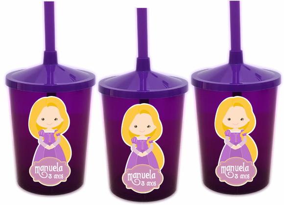 Copo com Canudo Shake Twister Enrolados