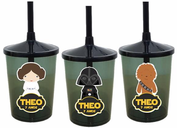 Copo com Canudo Star Wars