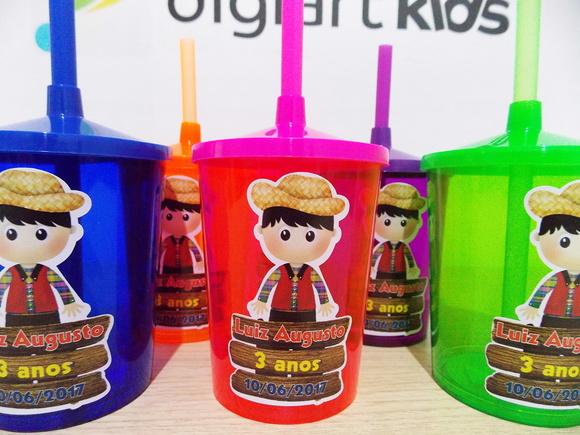 Copo Mini Shake Personalizado Festa Junina