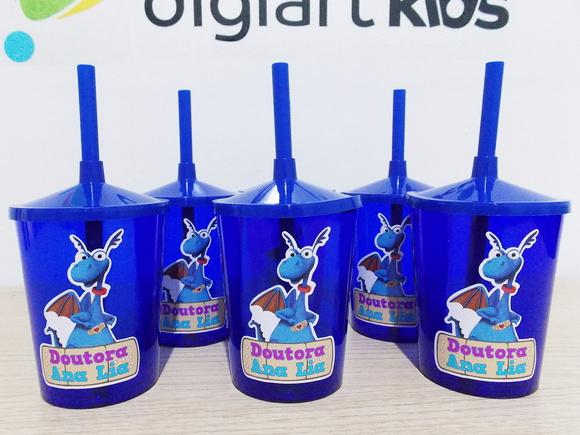 Copo Mini Shake Personalizado Dra Brinquedos