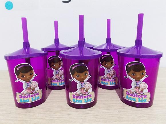 Copo Mini Shake Personalizado Dra Brinquedos