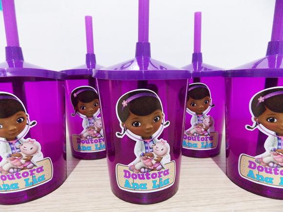 Copo Mini Shake Personalizado Dra Brinquedos