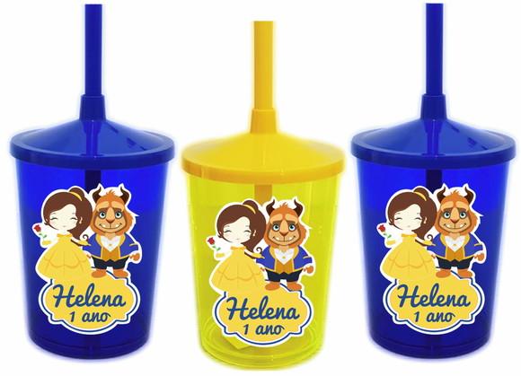 Copo Shake Twister A Bela e a Fera