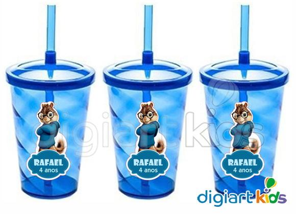 Copo Shake Twister Alvin e os Esquilos