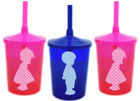 Copo Shake Twister Chá Revelação