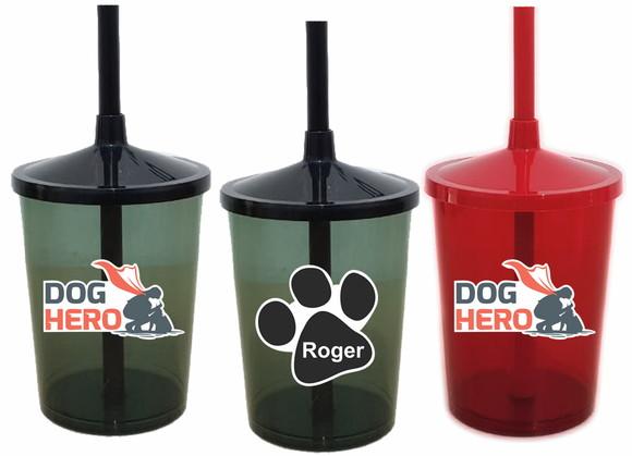 Copo Shake Twister Corporativo - Dog Hero - Frente e Verso
