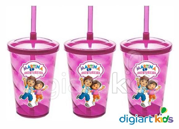 Copo Shake Twister Dora Aventureira