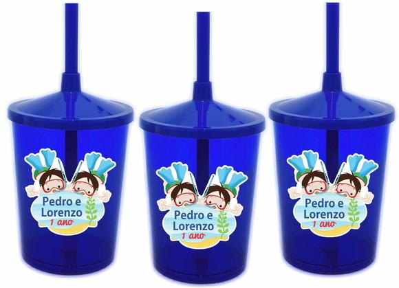 Copo Shake Twister Fundo do Mar