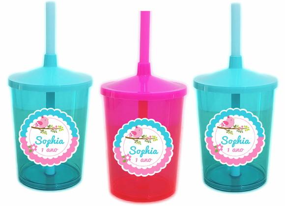 Copo Shake Twister Passarinho