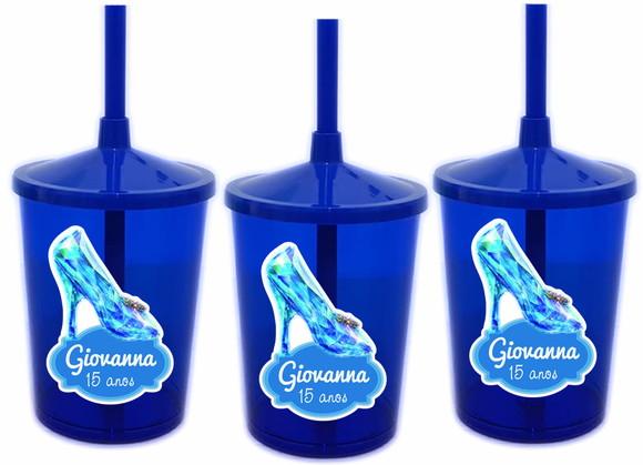 Copo Shake Twister Sapatinho Cinderela