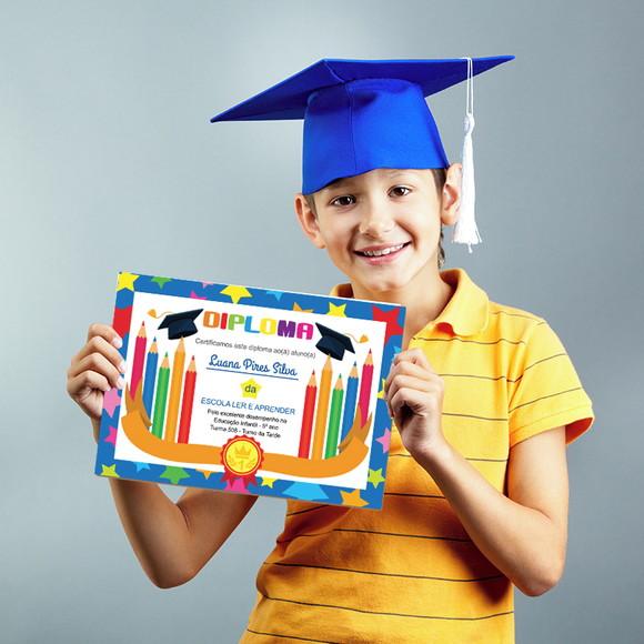 Diploma Certificado Infantil Grande A4