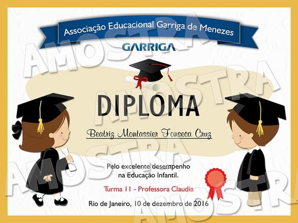 Diploma Certificado Infantil Pequeno A5