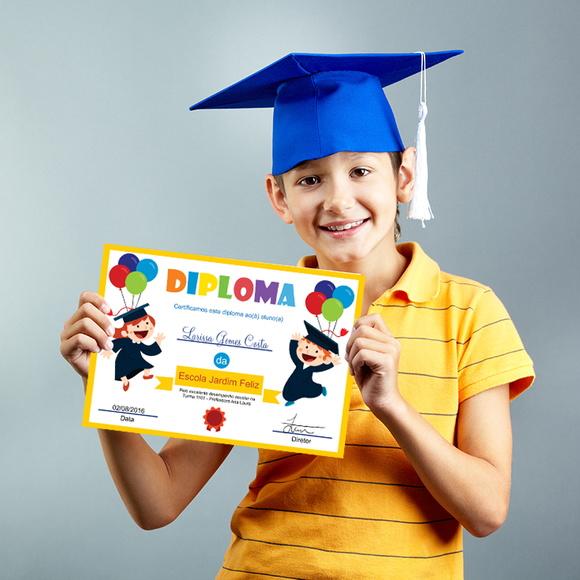Diploma Certificado Infantil Pequeno A5