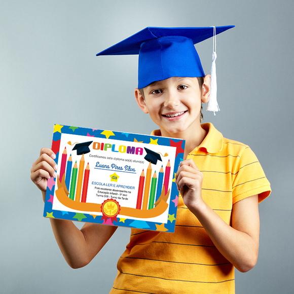 Diploma Certificado Infantil Pequeno A5