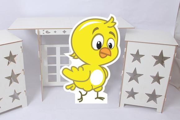 Display de Chão Pintinho Amarelinho 75cm Prazo Reduzido