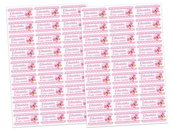Etiqueta Escolar Kit Nº1 - 27 Unidades