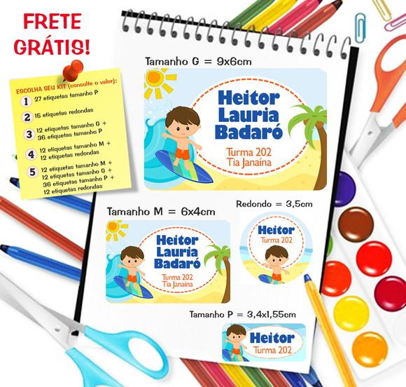 Etiqueta Escolar Praia