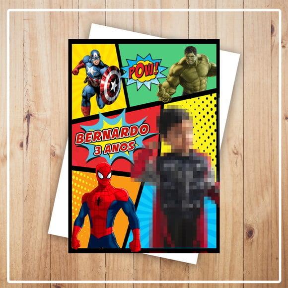 Imã de Geladeira 10x7 Heróis Vingadores Prazo Reduzido