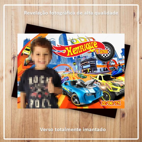Imã de Geladeira 10x7cm Hot Wheels