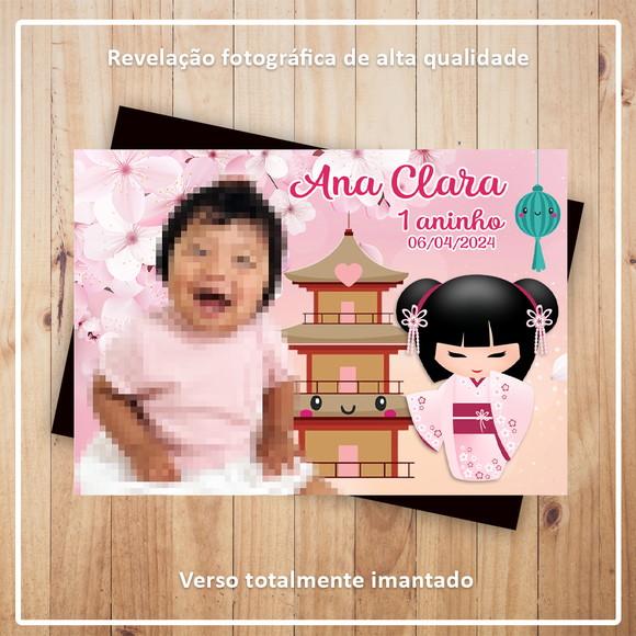 Imã de Geladeira 9x6 Kokeshi