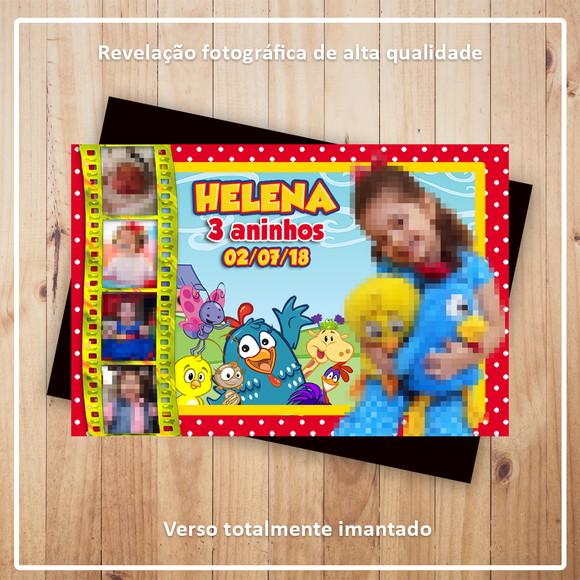 Imã de Geladeira 9x6cm Galinha Pintadinha com Fotos