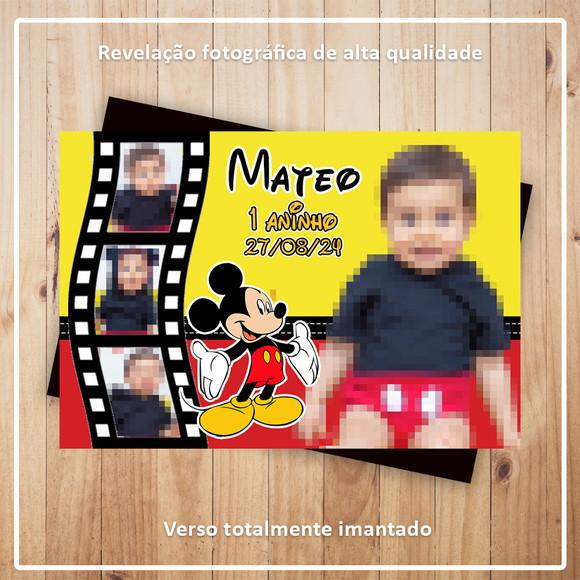 Imã de Geladeira 9x6cm Mickey com Fotos