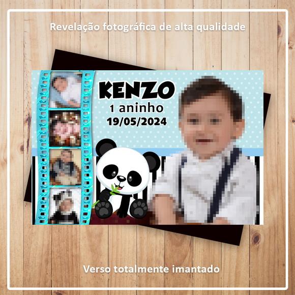 Imã de Geladeira 9x6cm Panda com Fotos