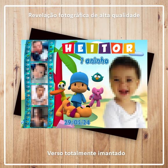 Imã de Geladeira 9x6cm Pocoyo com Fotos