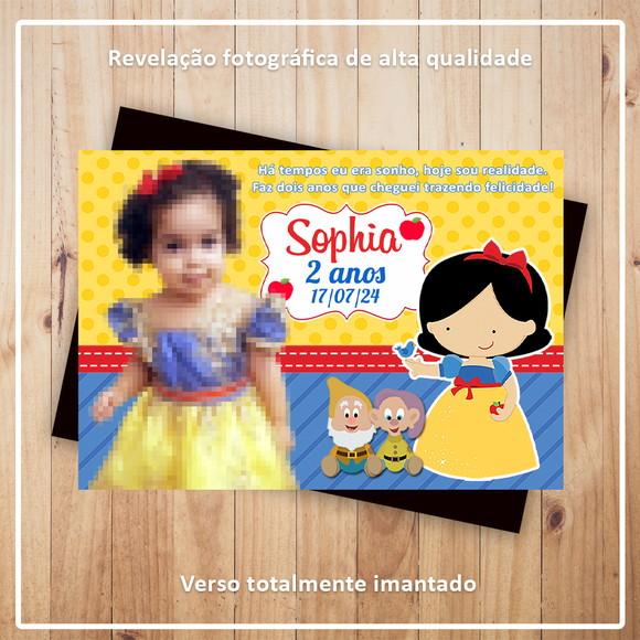 Imã de Geladeira Branca de Neve Cute