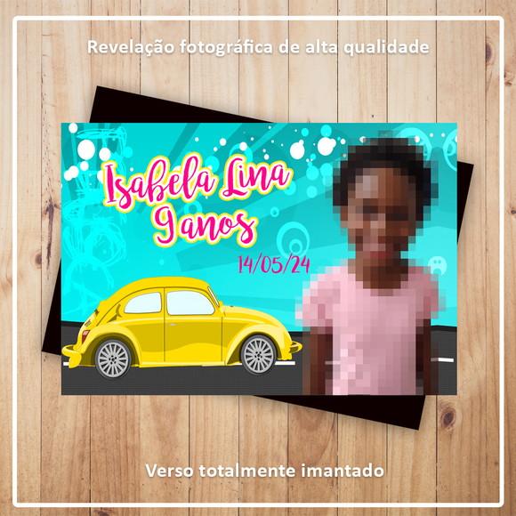 Imã de Geladeira Fusca Amarelo