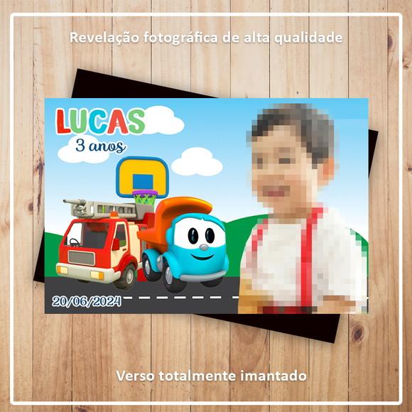 Imã de Geladeira Léo o Caminhão
