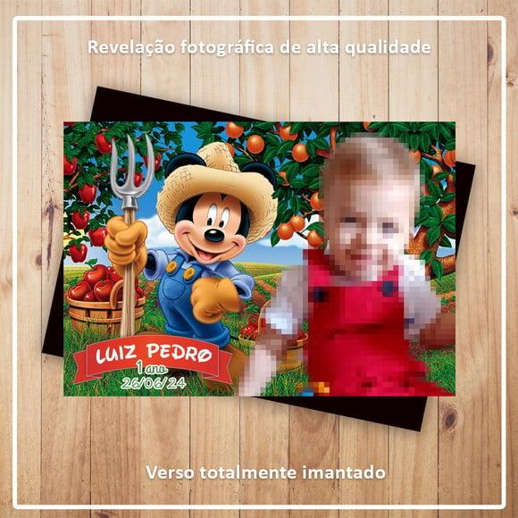 Imã de Geladeira Mickey Fazendeiro