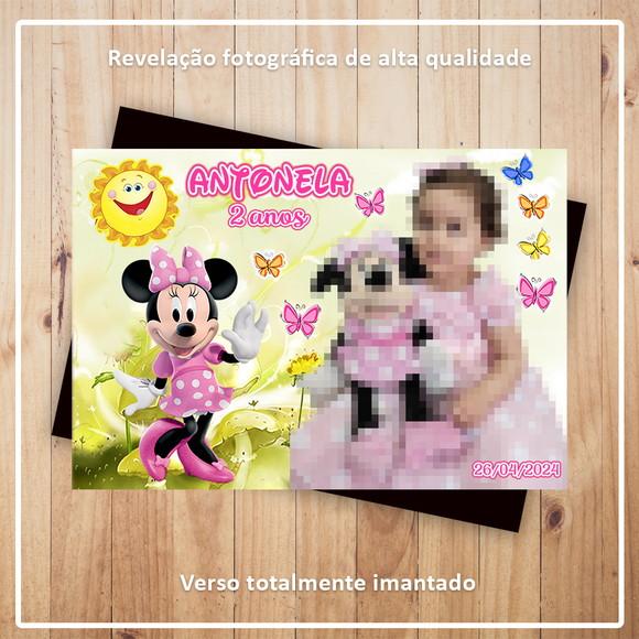 Imã de Geladeira Minnie Rosa