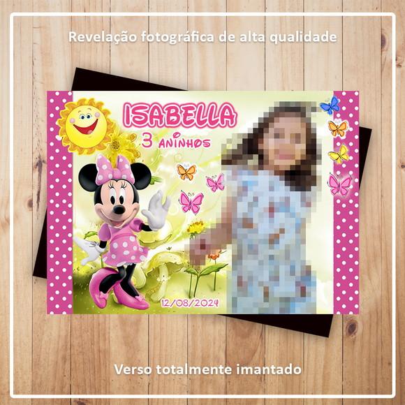 Imã de Geladeira Minnie Rosa
