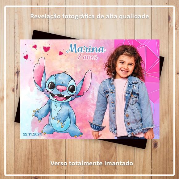Imã de Geladeira Stitch Aquarela