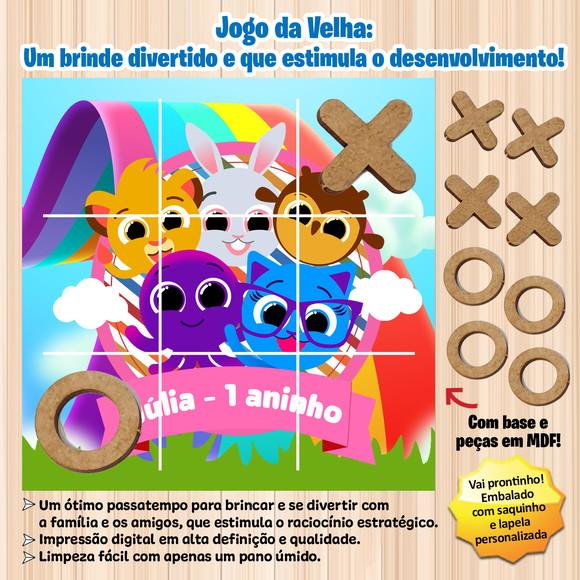 Jogo da Velha em mdf Personalizado Bolofofos