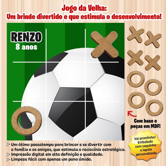 Jogo da Velha em mdf Personalizado Futebol