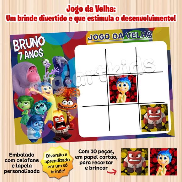 Jogo da Velha Personalizado Divertidamente 2