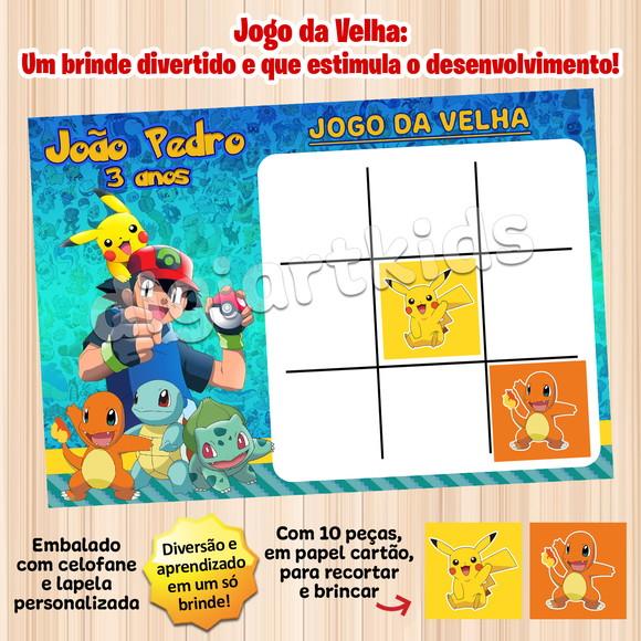 Jogo da Velha Personalizado Pokemon