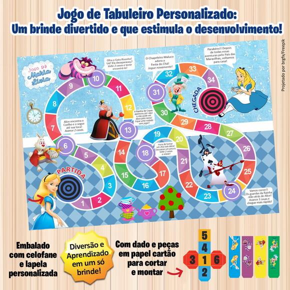 Jogo de Tabuleiro Personalizado Alice (menor Quant. e Urg.)