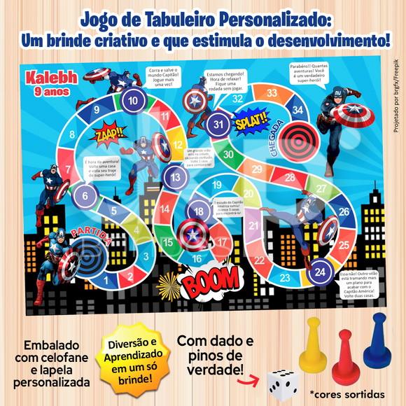 Jogo de Tabuleiro Personalizado Capitão América