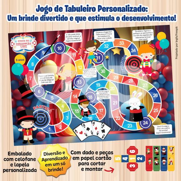 Jogo de Tabuleiro Personalizado Circo