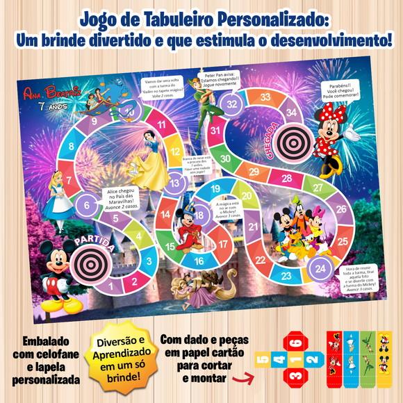Jogo de Tabuleiro Personalizado Disney - Prazo Reduzido