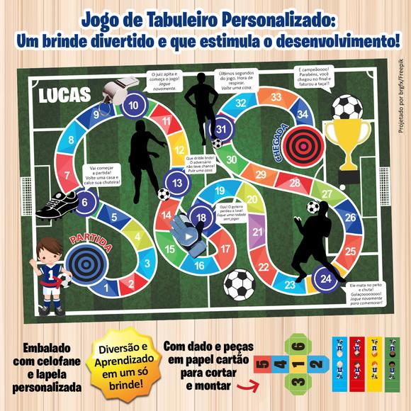 Jogo de Tabuleiro Personalizado Futebol