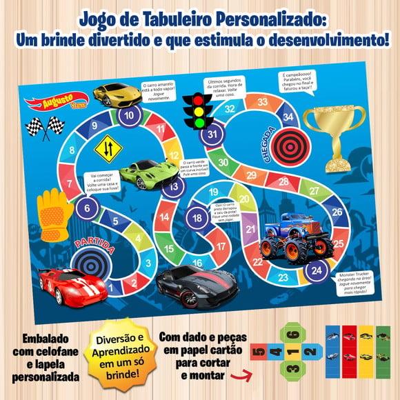 Jogo de Tabuleiro Personalizado Hot Wheels