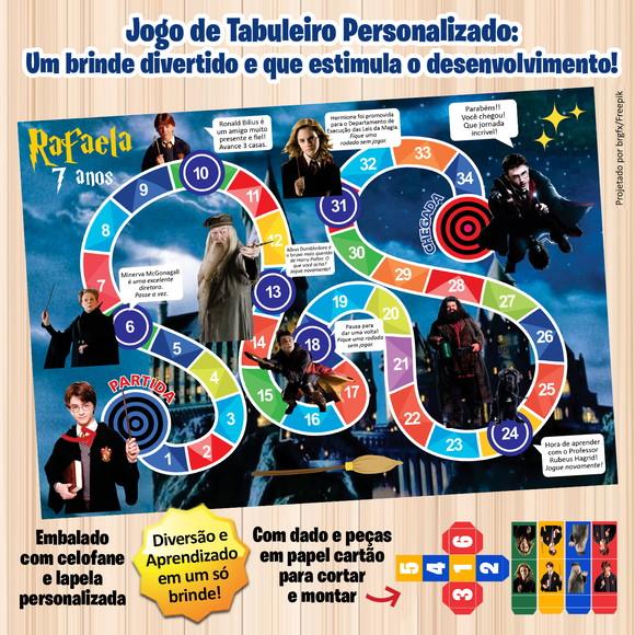Jogo de Tabuleiro Personalizado Harry Potter
