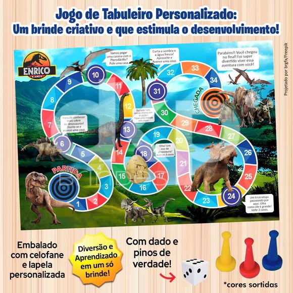Jogo de Tabuleiro Personalizado Jurassic Park
