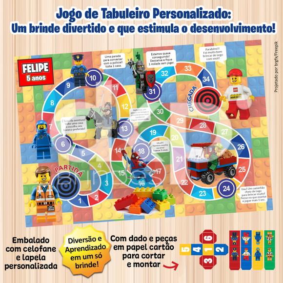 Jogo de Tabuleiro Personalizado Lego