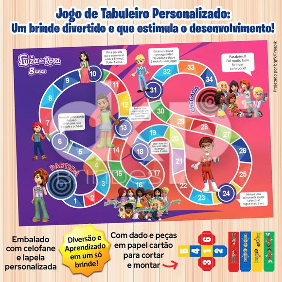 Jogo de Tabuleiro Personalizado Lego Friends